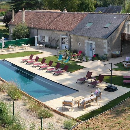 Sans Souci Bed And Breakfast Luxe Heated Pool And Restaurant Luzillé Eksteriør bilde