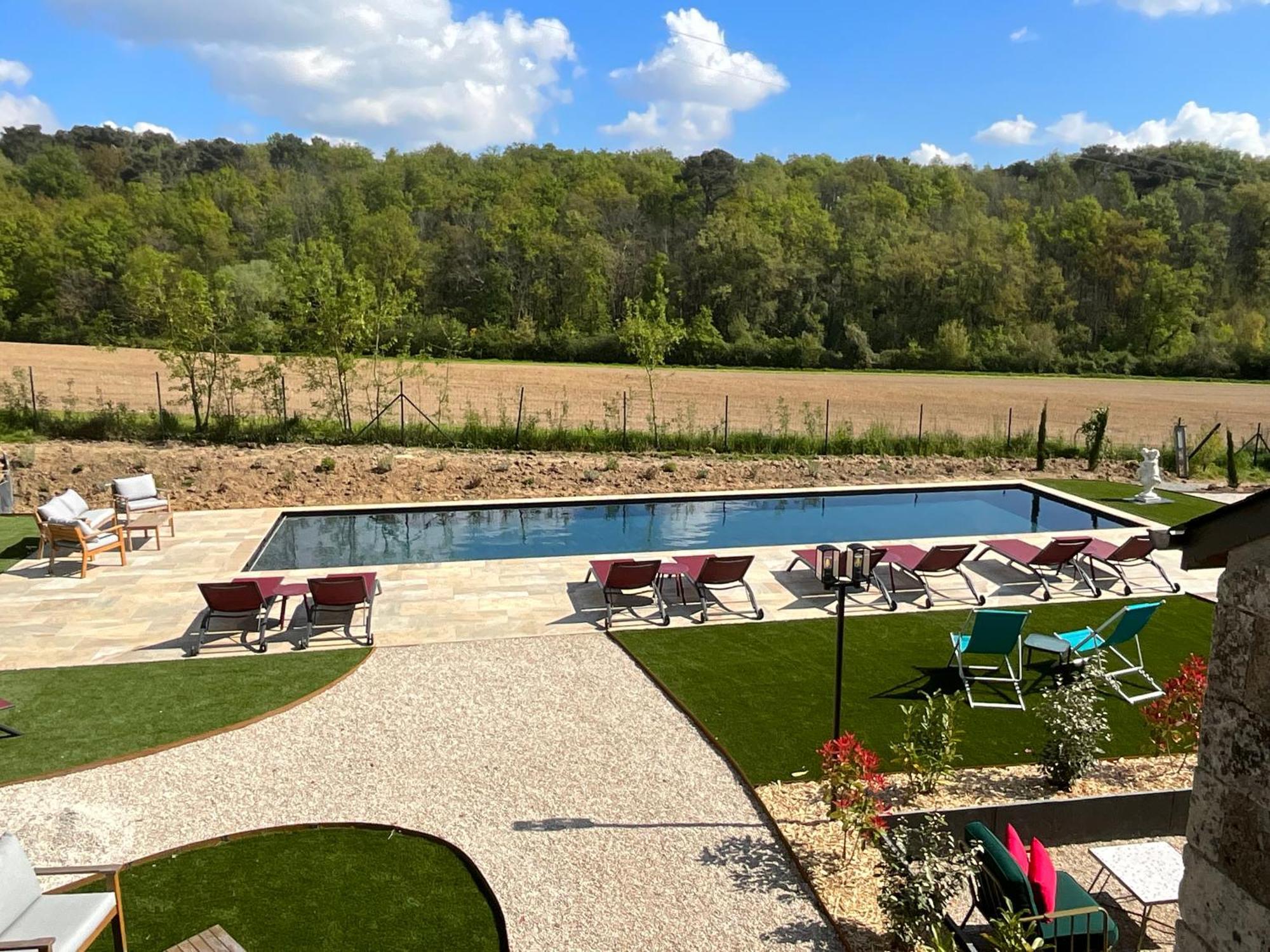Sans Souci Bed And Breakfast Luxe Heated Pool And Restaurant Luzillé Eksteriør bilde