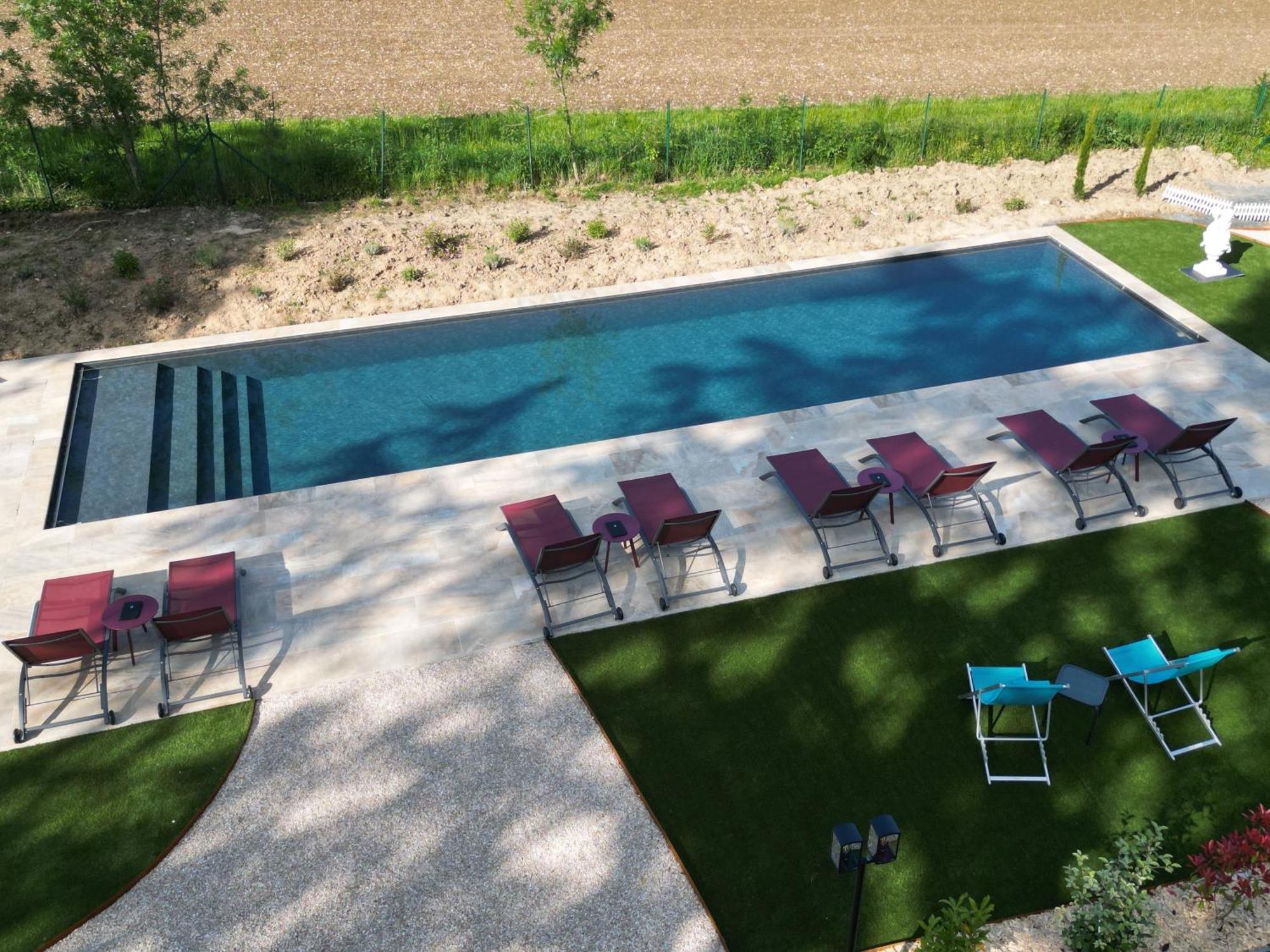 Sans Souci Bed And Breakfast Luxe Heated Pool And Restaurant Luzillé Eksteriør bilde