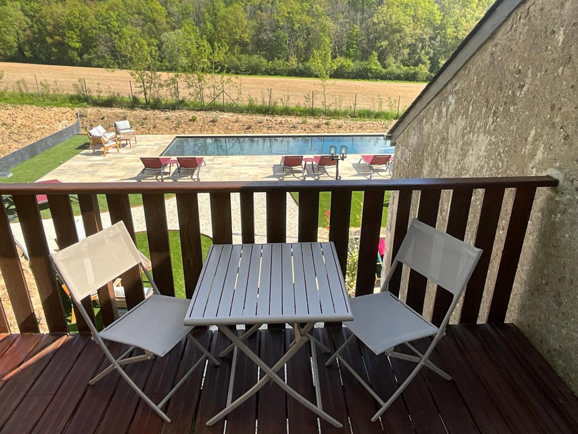 Sans Souci Bed And Breakfast Luxe Heated Pool And Restaurant Luzillé Eksteriør bilde