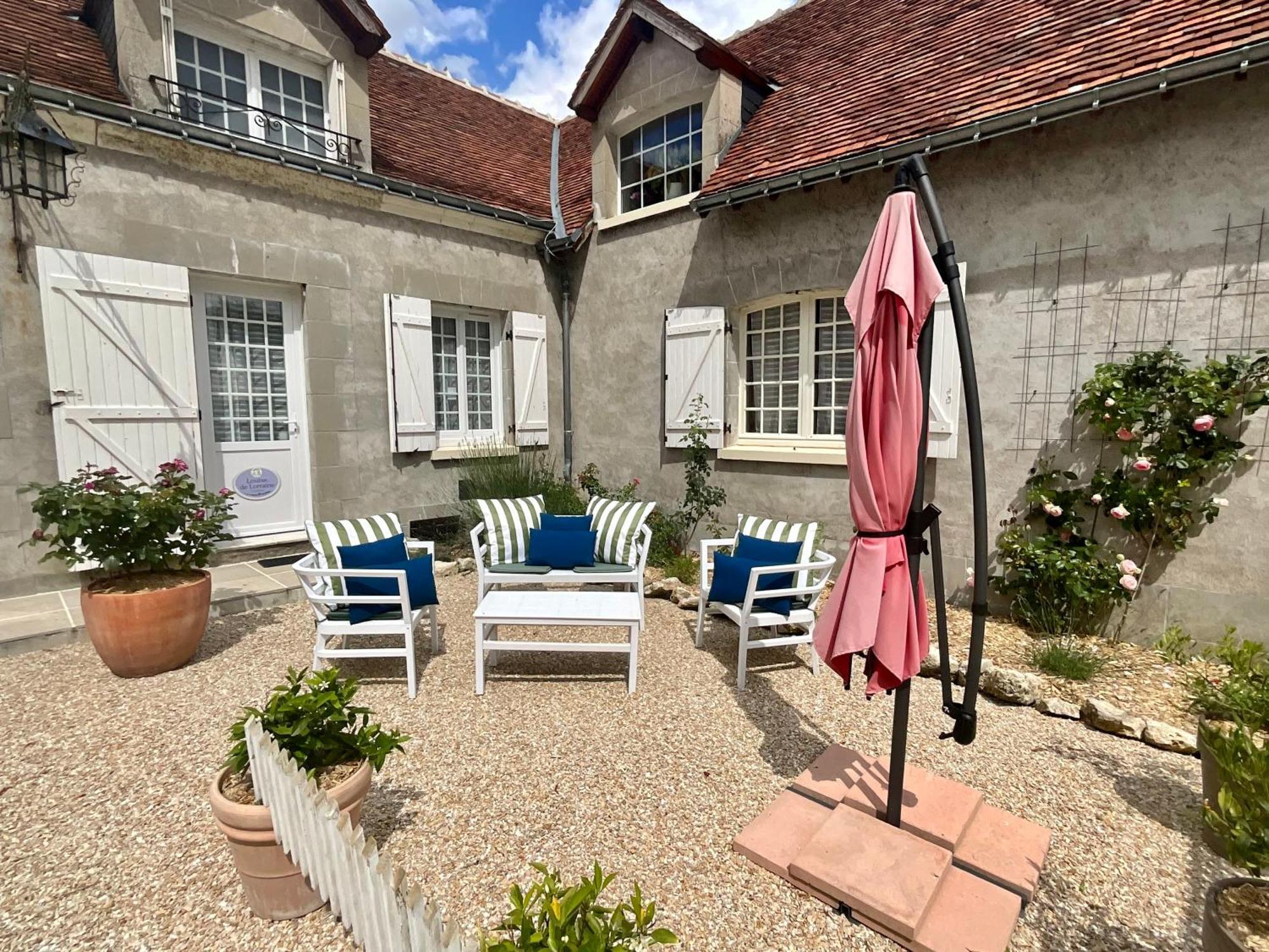 Sans Souci Bed And Breakfast Luxe Heated Pool And Restaurant Luzillé Eksteriør bilde